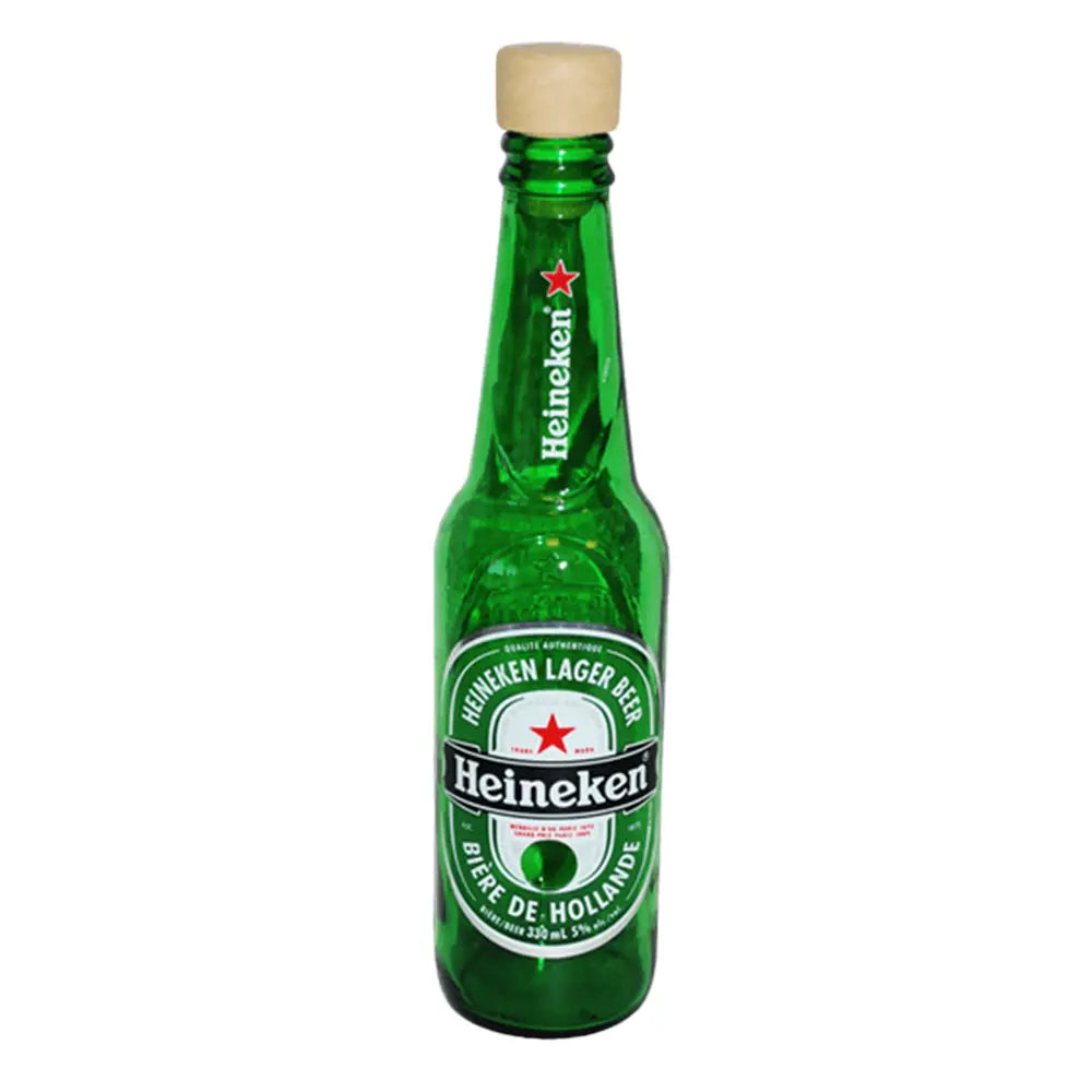 Glass Toke Bottle With Cork - Heineken