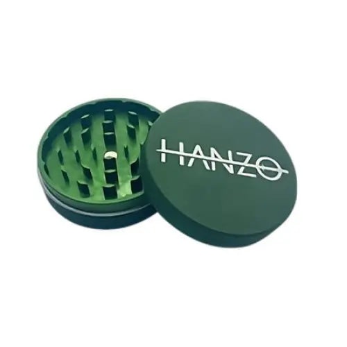 Hanzo - Metal Grinder - 2 Pieces - 63mm - Matte green