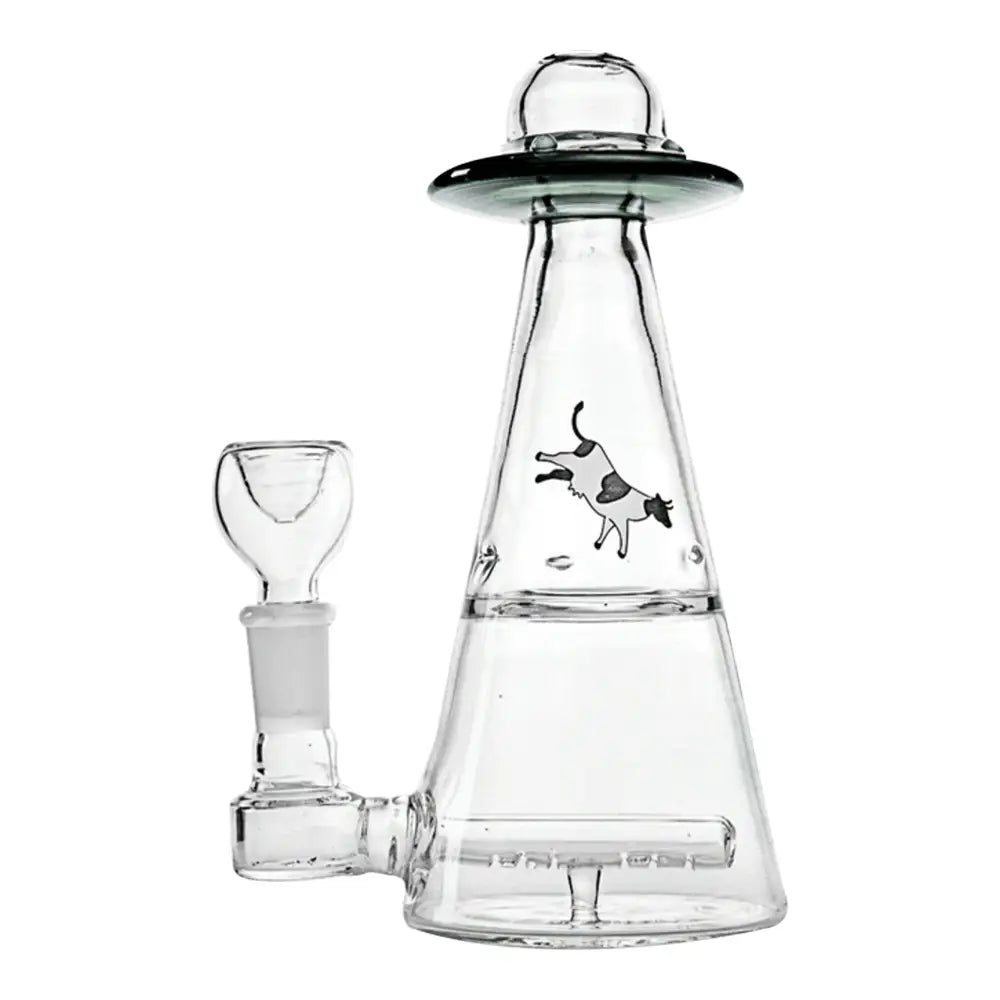 Hemper - UFO Glass Bong - 7’’ - Smoke