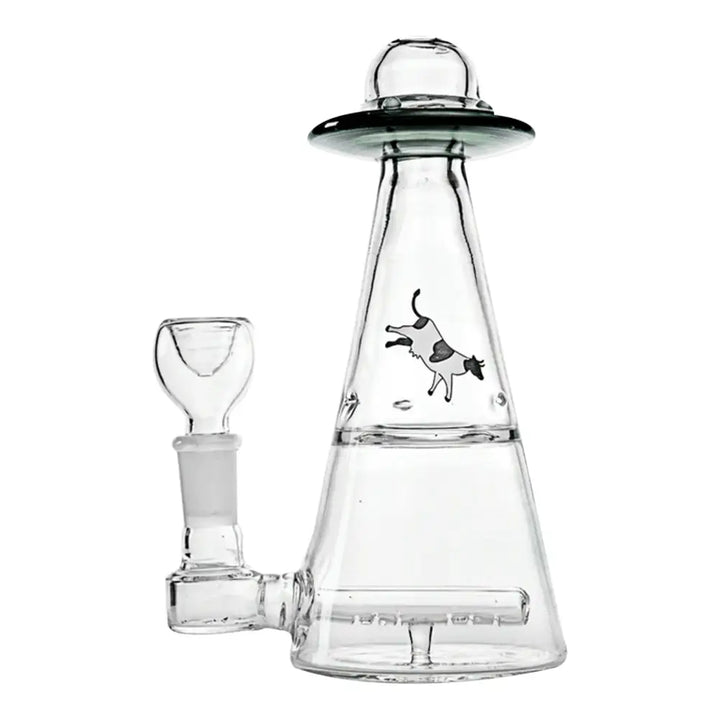 Hemper - UFO Glass Bong - 7’’ - Smoke
