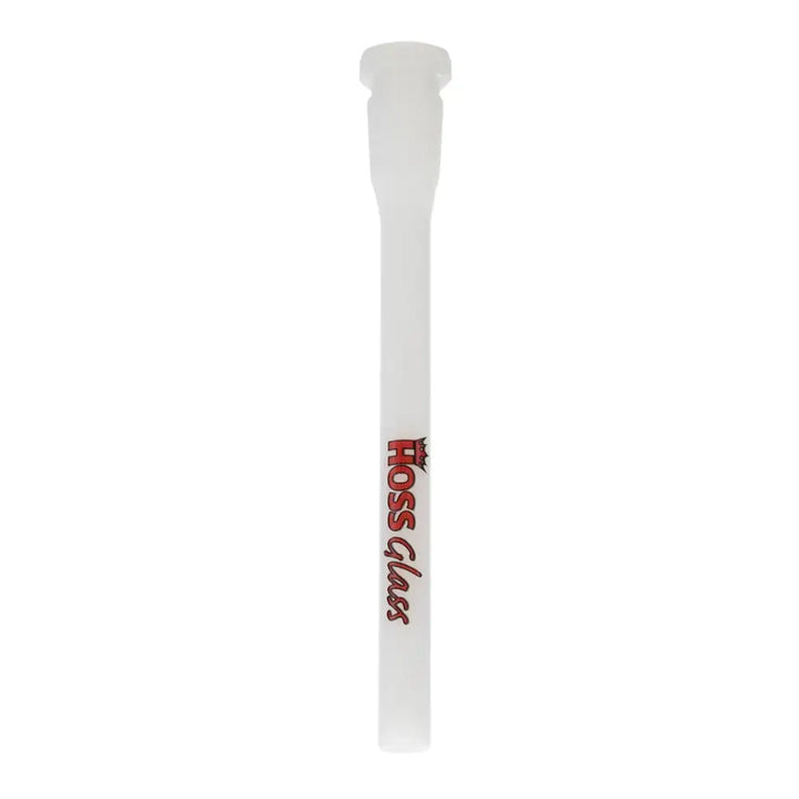 Hoss Glass 12cm Full Color Open-Ended Downstem - White