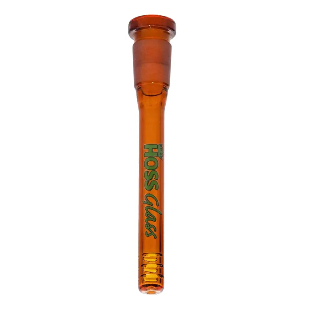 Hoss Glass 14cm Full Color Downstem Diffuser with Cuts - Amber