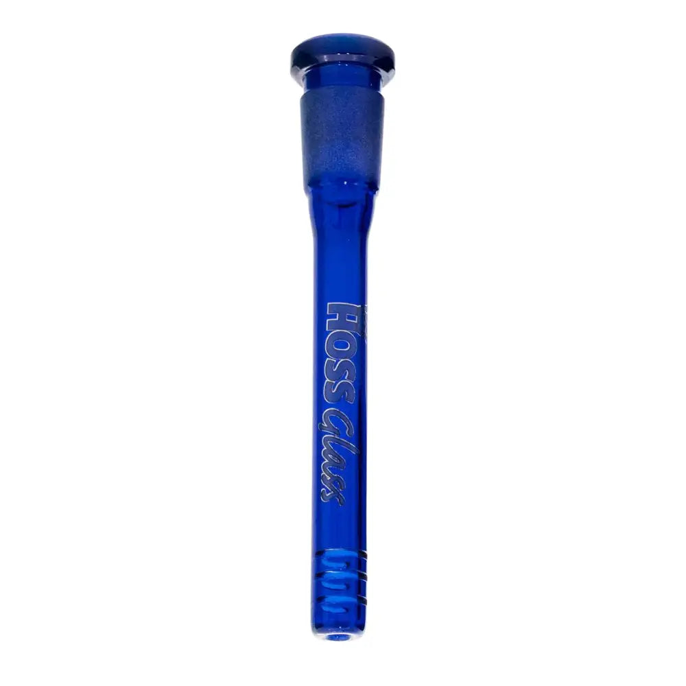 Hoss Glass 14cm Full Color Downstem Diffuser with Cuts - Blue