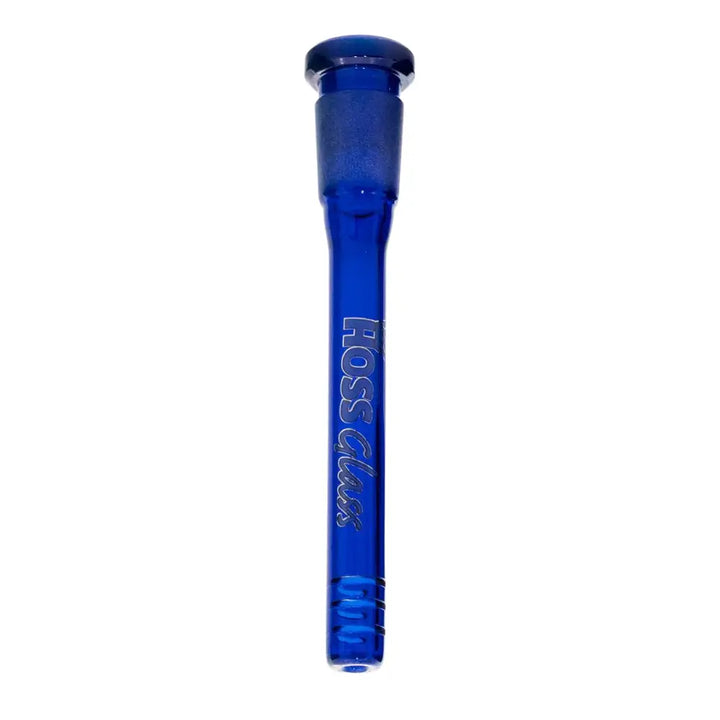 Hoss Glass 14cm Full Color Downstem Diffuser with Cuts - Blue