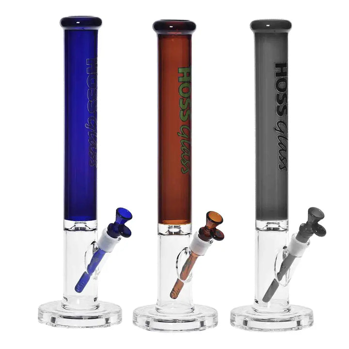 Hoss Glass - Straight Tube Glass Bong - 18’’