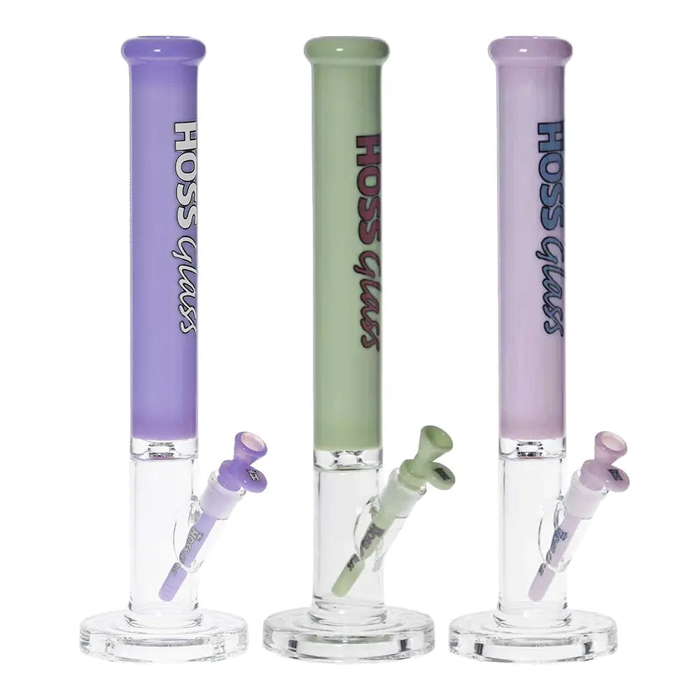 Hoss Glass - Straight Tube Glass Bong - 18’’