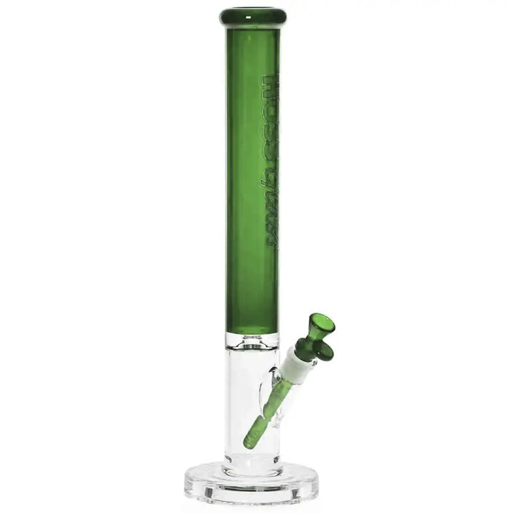 Hoss Glass - Straight Tube Glass Bong - 18’’ - Jade Green