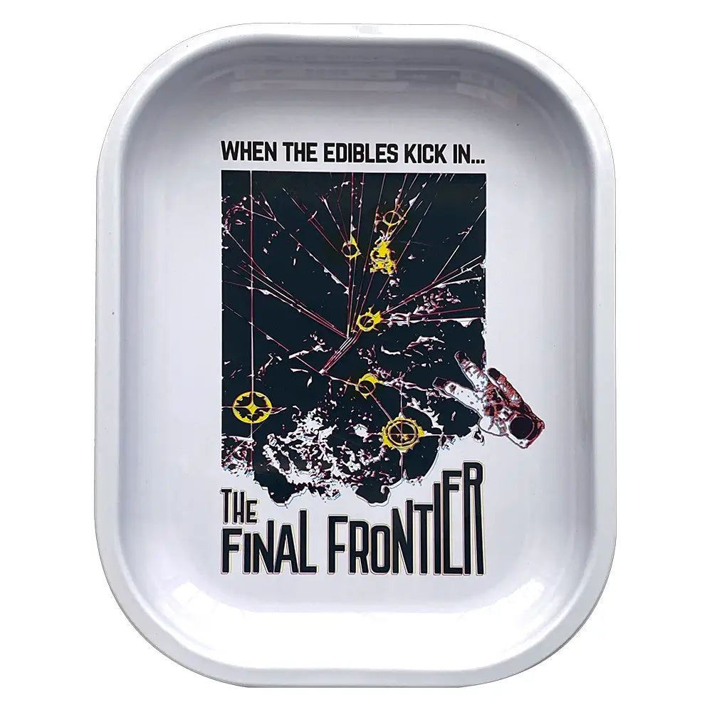 Inhal’Nation - Small Metal Rolling Rolling Tray - The Final Frontier