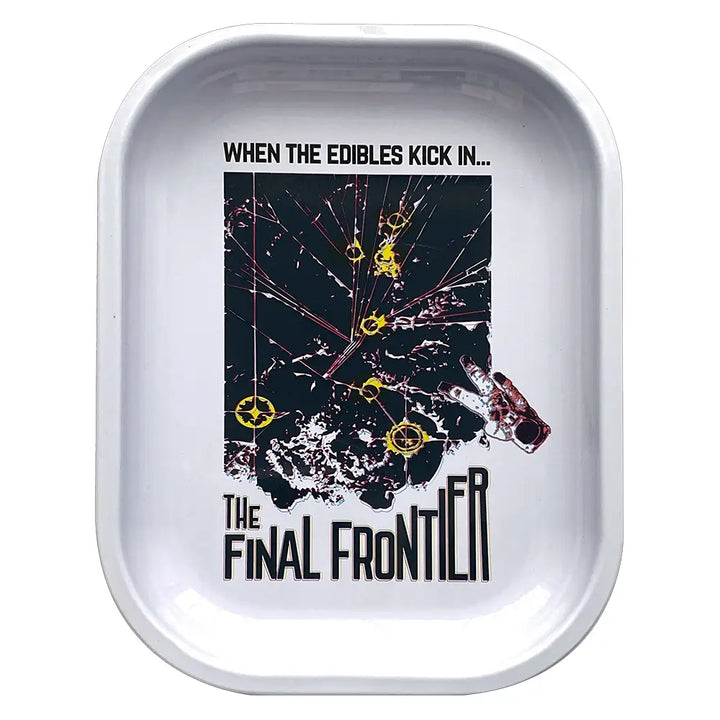 Inhal’Nation - Small Metal Rolling Rolling Tray - The Final Frontier