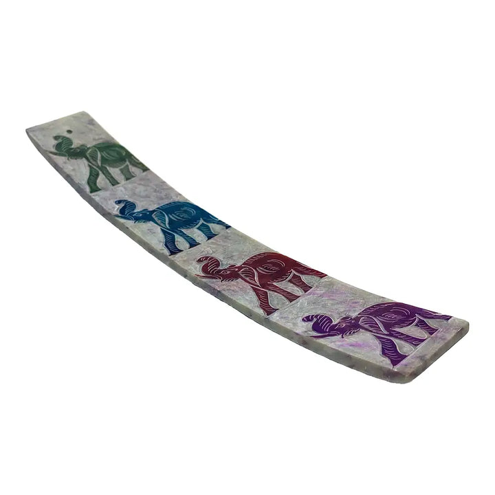 Inhal’Nation - Soapstone Incense Holder - Elephant