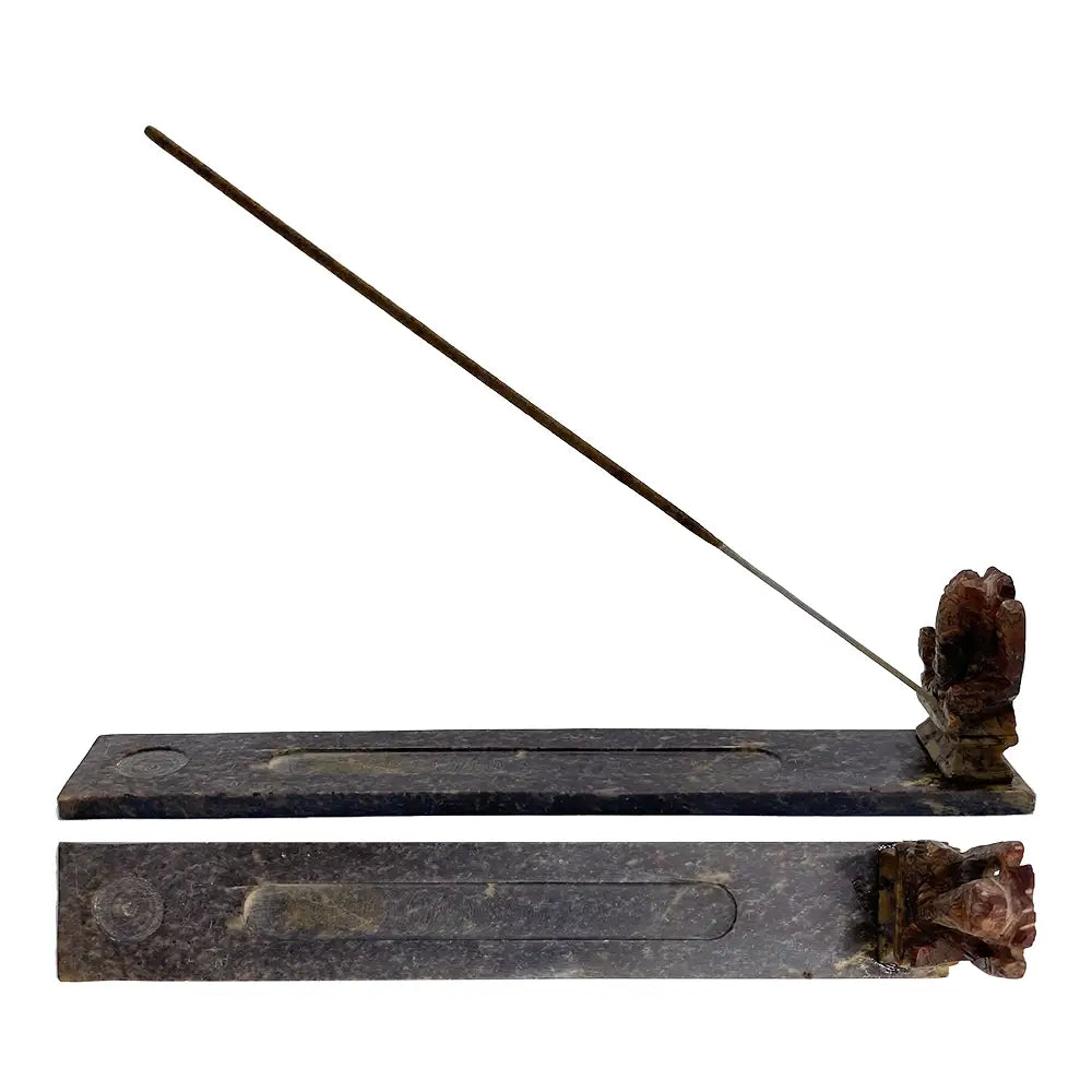 Inhal’Nation - Soapstone Incense Holder - Ganesh Design