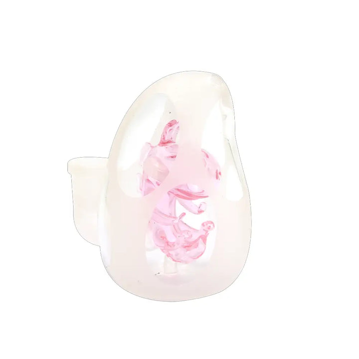 Insider Glass - Dino Egg Dab Rig - 4’’ - Pink