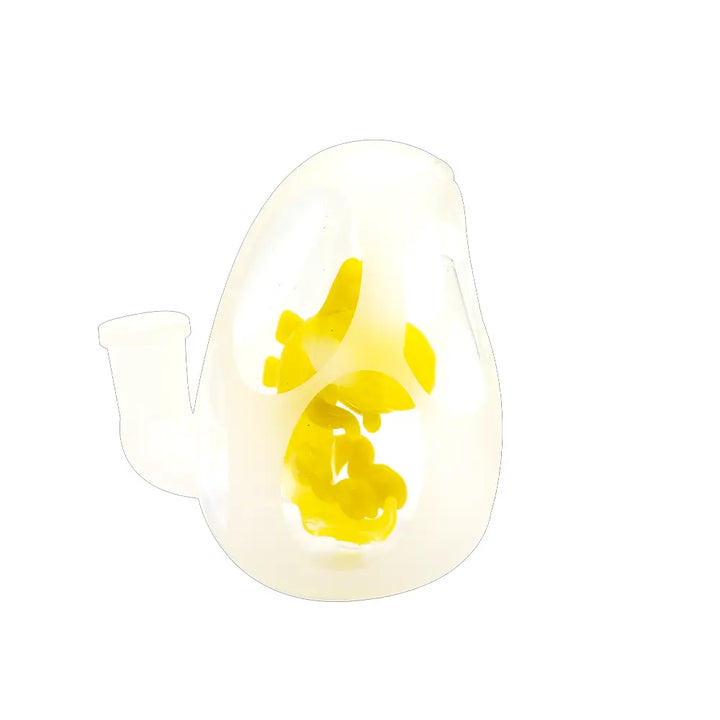 Insider Glass - Dino Egg Dab Rig - 4’’ - Yellow