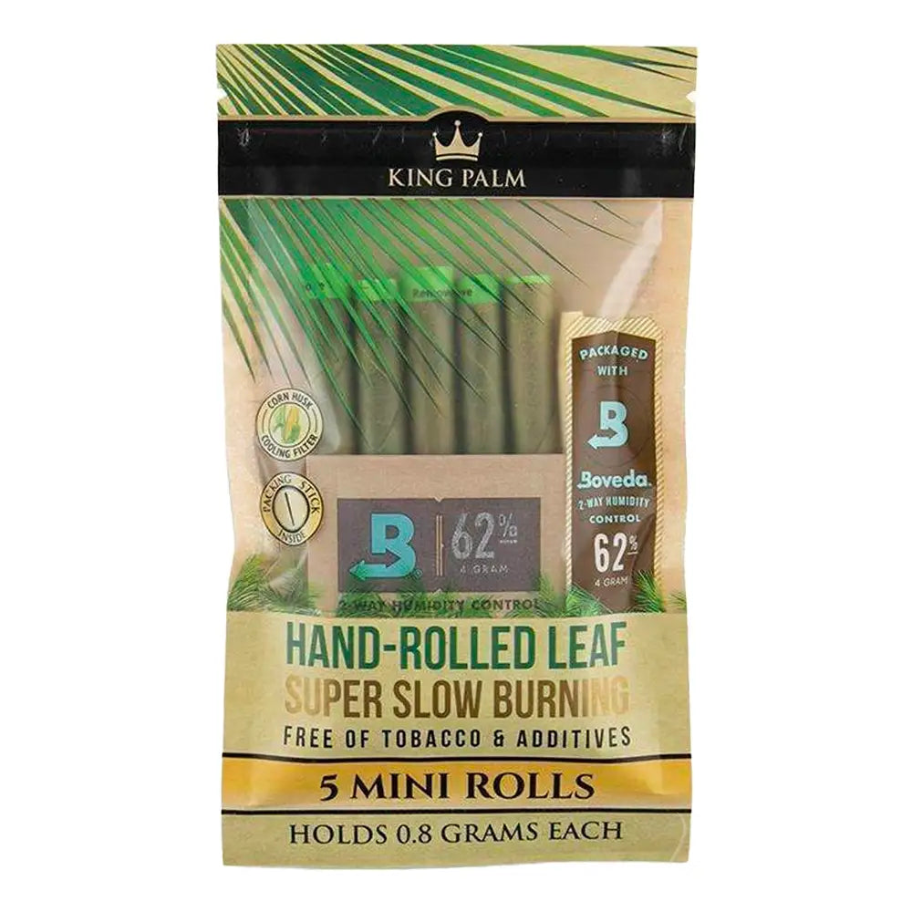 King Palm - Mini Pre-Rolled Smokeable Leaf with Boveda