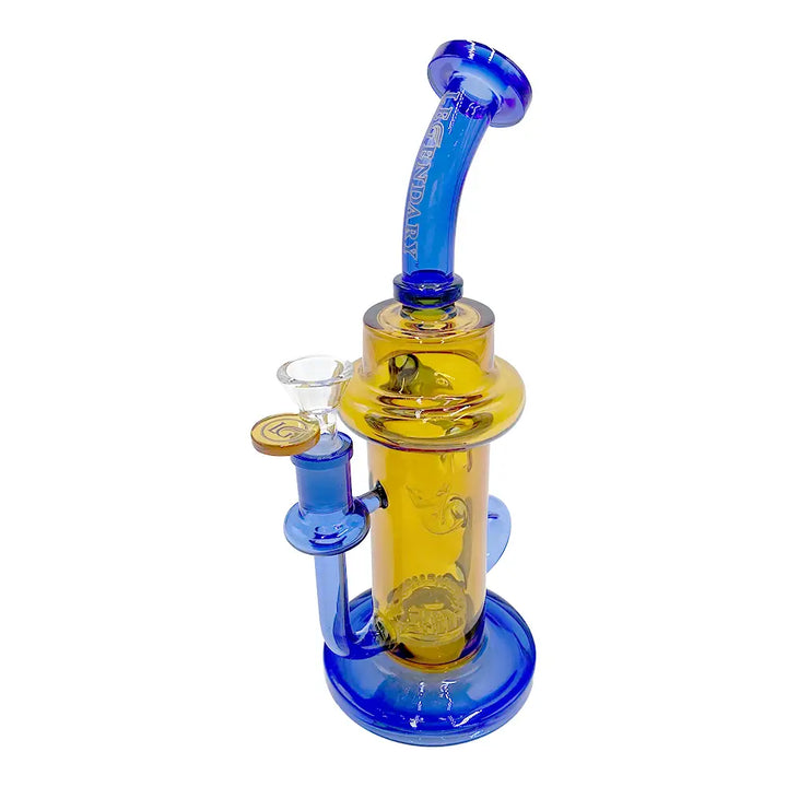 Legendary Bong 10’’ Inner Recycler - Blue