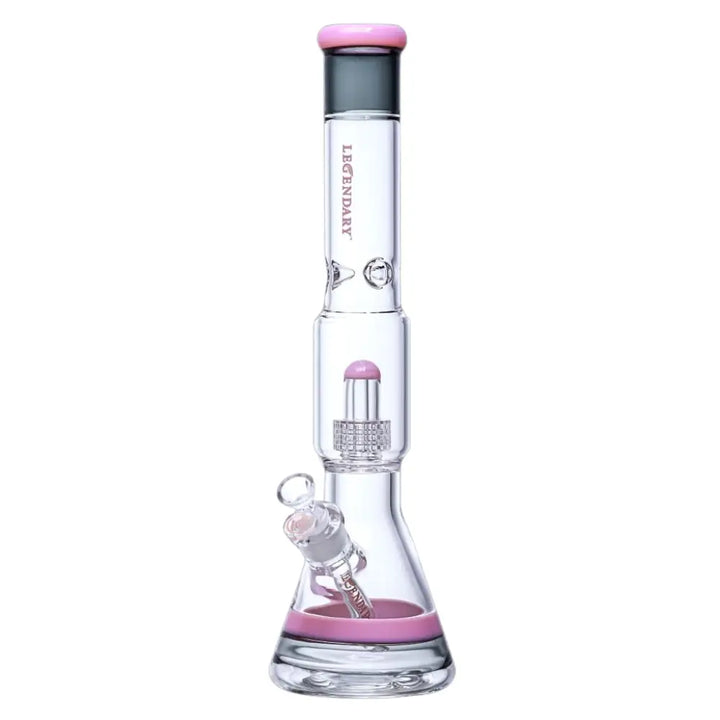 Legendary Pirelli Perc Beaker Bong 17’’ - Pink