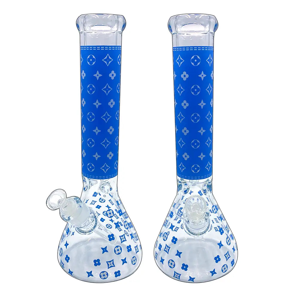 Louis Vuitton Glass Bong - 14’’ - 7mm - Blue