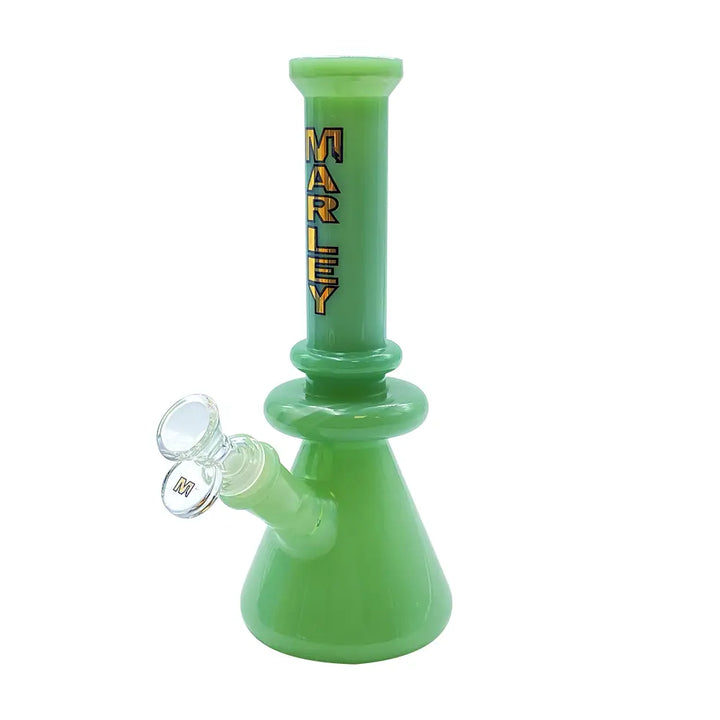 Marley - Mini Glass Beaker Bong - 9’’ - Green