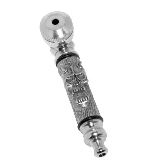 Metal Pipe - Brushed Skull - 3’’