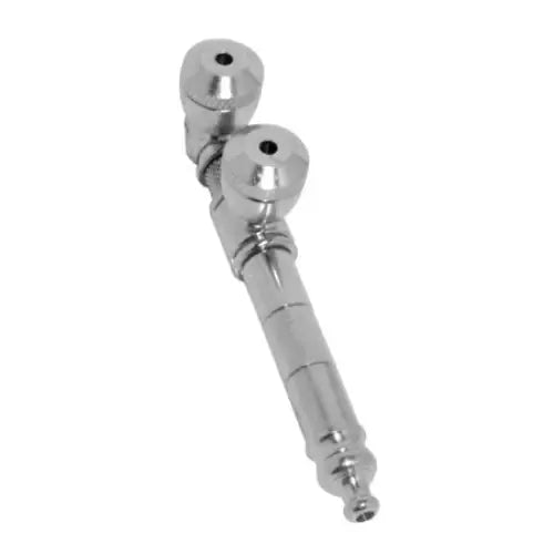 Metal Pipe - Double Bowl Chrome