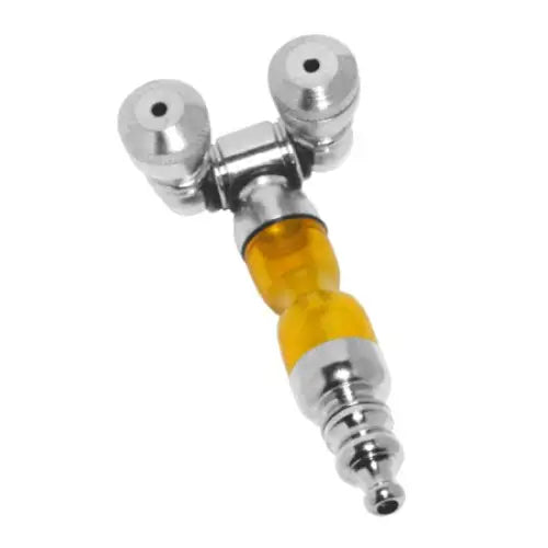 Metal Pipe - Double Bowl Plastic - Random Color - 5’’