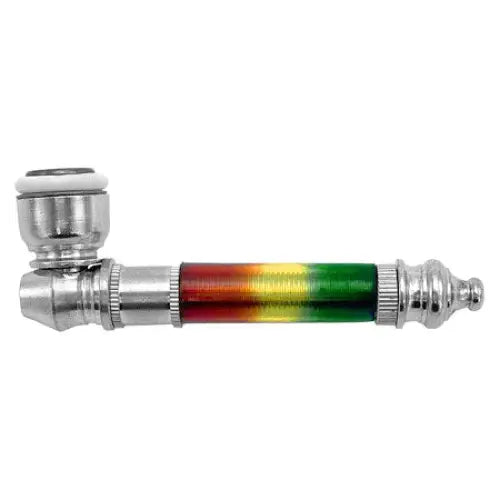 Metal Pipe - Medium Candy Rasta - 3.5’’