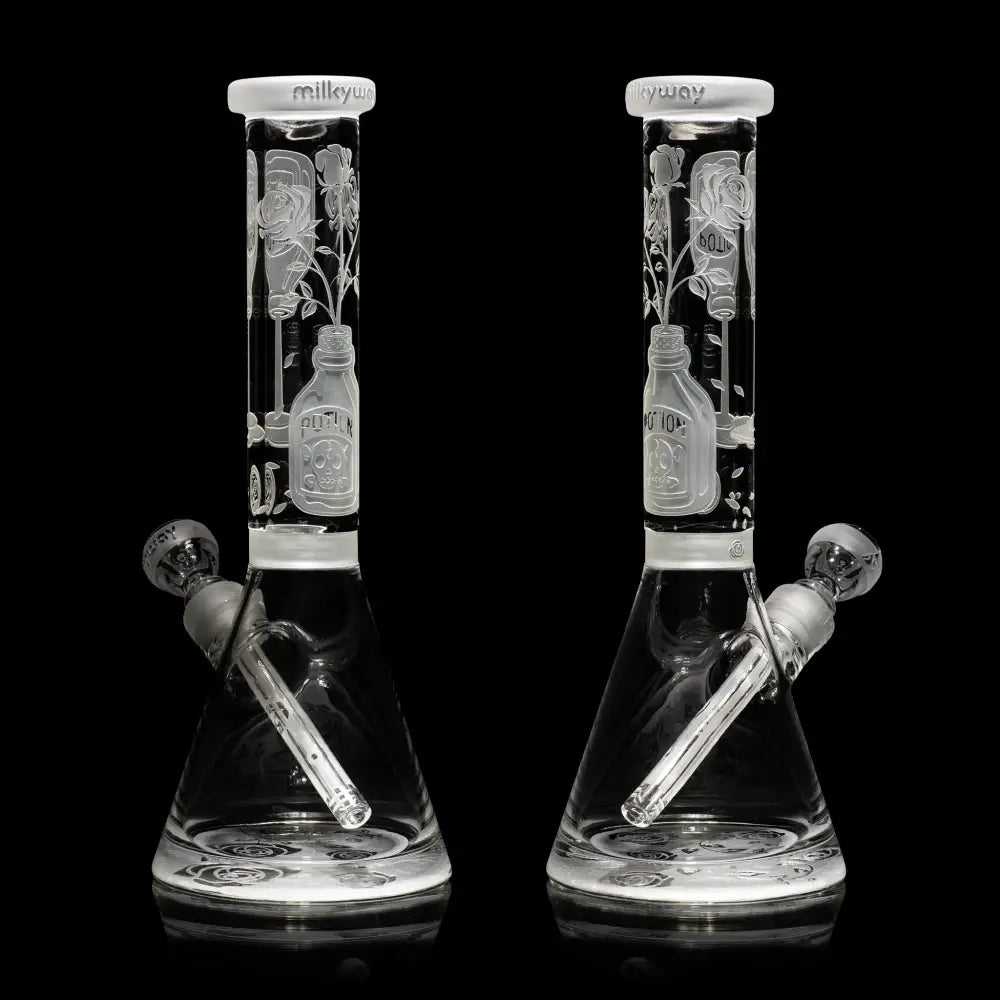 Milkyway - Potion Rose 14’’ Clear Beaker Bong - 9mm