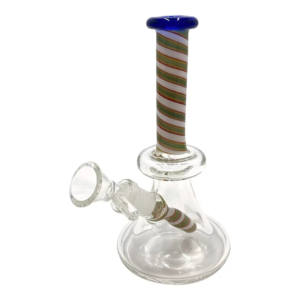 Mini Glass Bong - Candy Swirls - 5’’