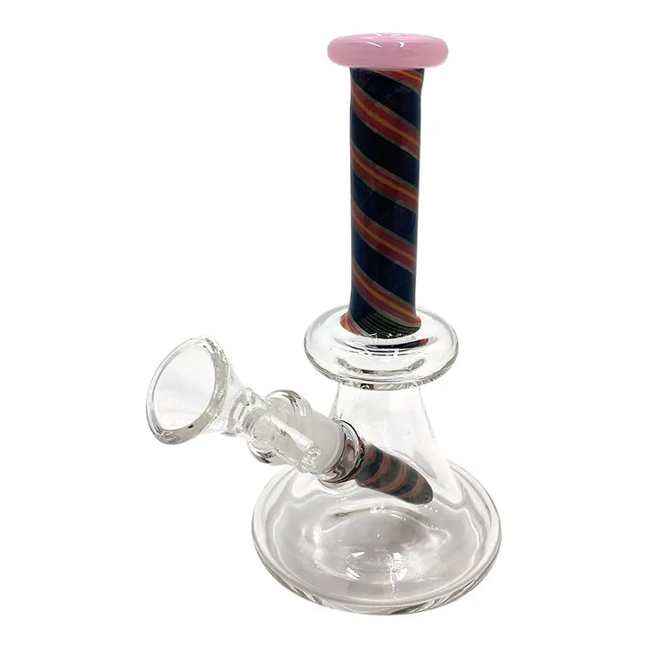 Mini Glass Bong - Candy Swirls - 5’’