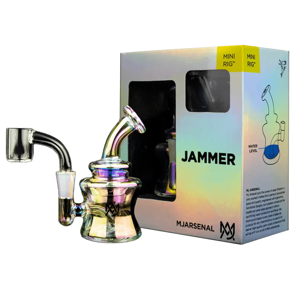 Mj Arsenal - Iridescent Jammer Mini Dab Rig - 4.25’’