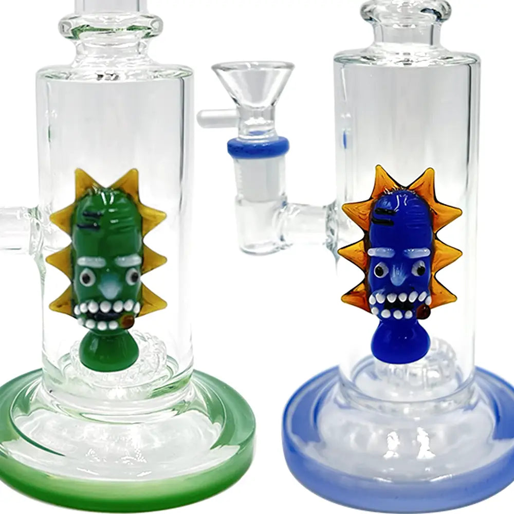 OG - 8’’ Rick Tube Glass Bong - Showerhead Perc
