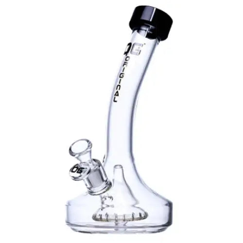 Og Bong - 10’’ Curved Neck Beaker In Beaker Bong (og 446) - Black