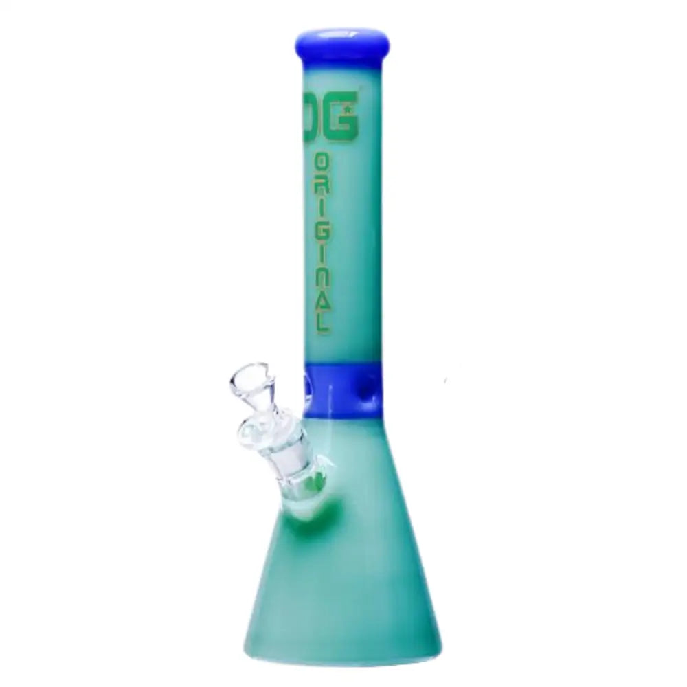 OG Bong - 13’’ OG Original Full Color Beaker Bong - Milk Green