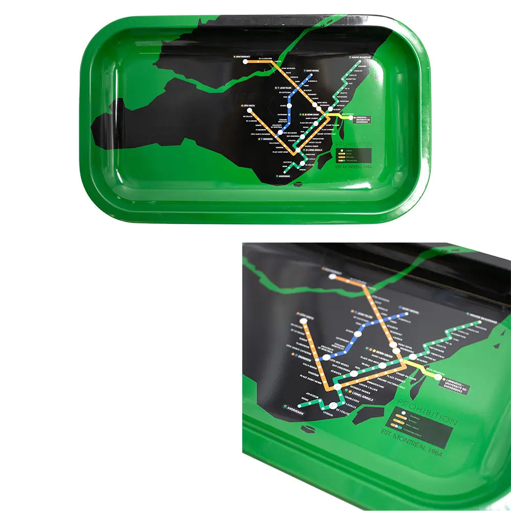 Prohibition - 2023 Rolling Tray - Prohibition STM Metro Map / Medium