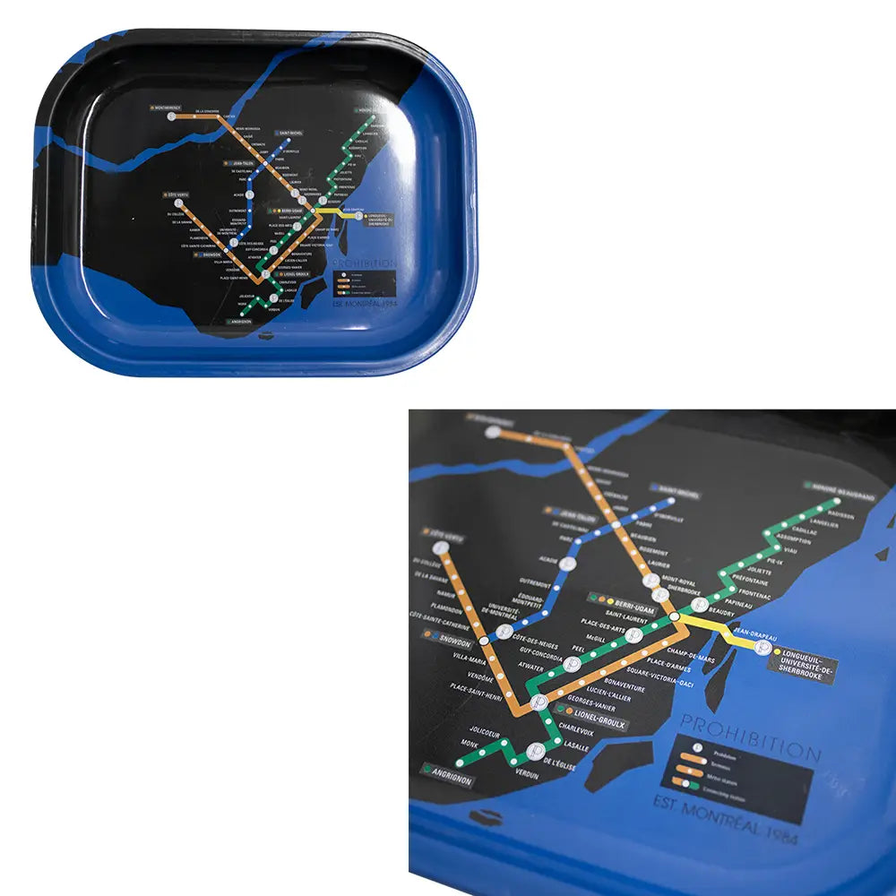 Prohibition - 2023 Rolling Tray - Prohibition STM Metro Map / Small