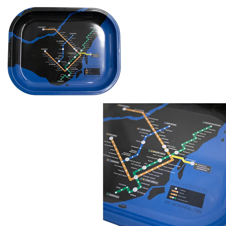 Prohibition - 2023 Rolling Tray - Prohibition STM Metro Map / Small