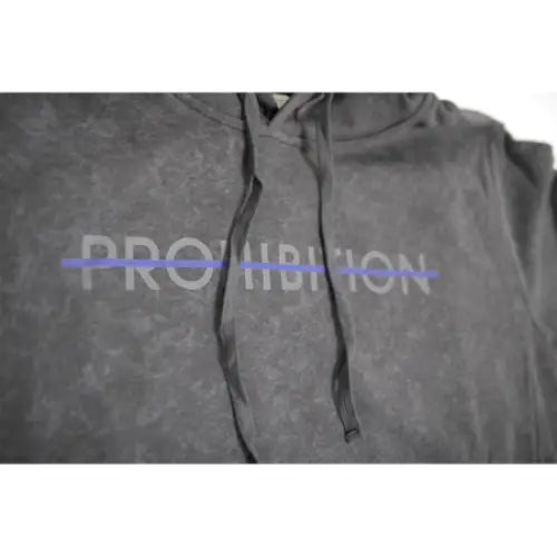 Prohibition - Counter-Culture Club Limited Edition Tone-on-tone Hoodie - Charcoal - Small