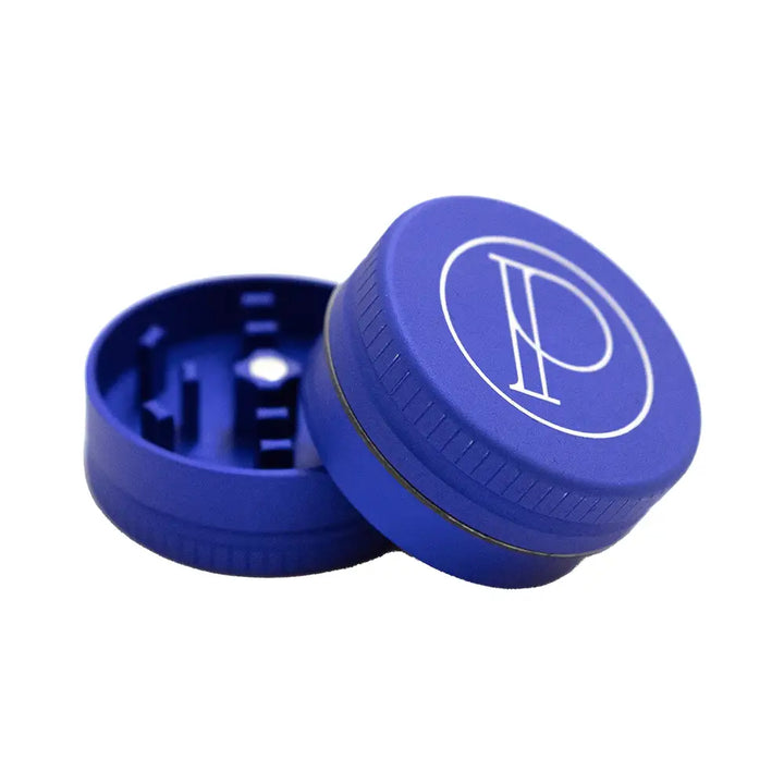Prohibition Grinder - Square Tooth - 2-piece - 1.5’’ - MATTE BLUE