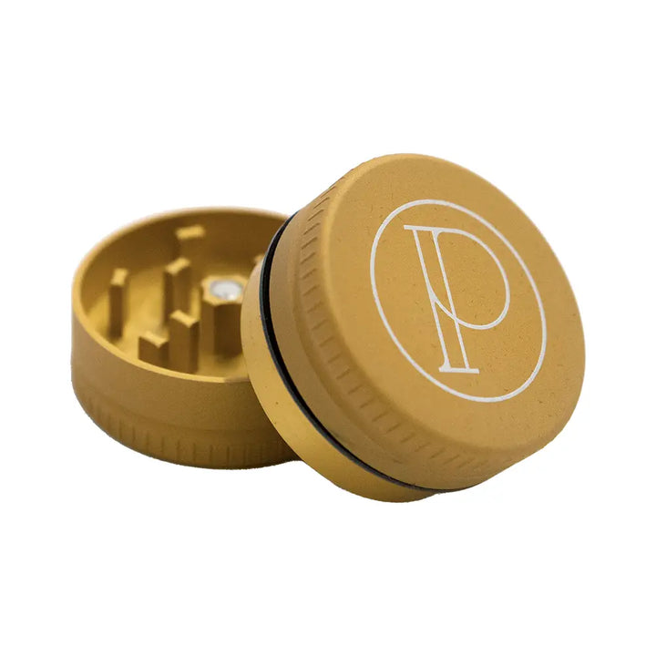 Prohibition Grinder - Square Tooth - 2-piece - 1.5’’ - MATTE GOLD