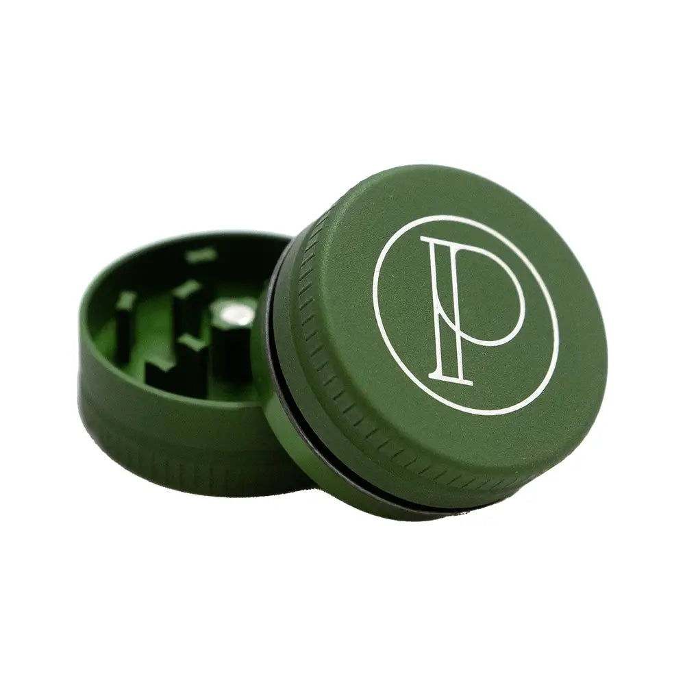 Prohibition Grinder - Square Tooth - 2-piece - 1.5’’ - MATTE GREEN (NEW)