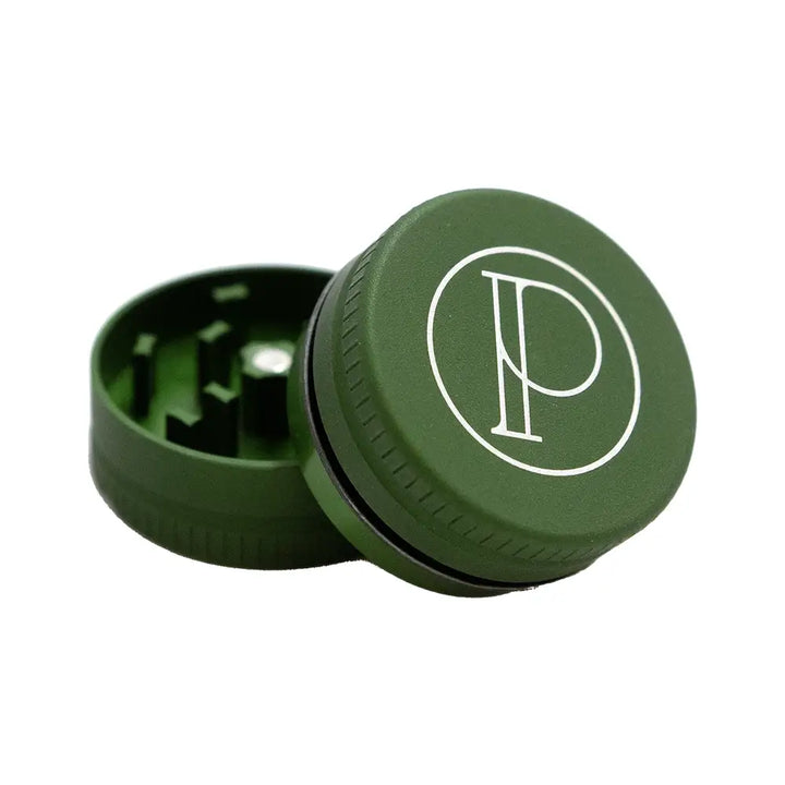 Prohibition Grinder - Square Tooth - 2-piece - 1.5’’ - MATTE GREEN (NEW)