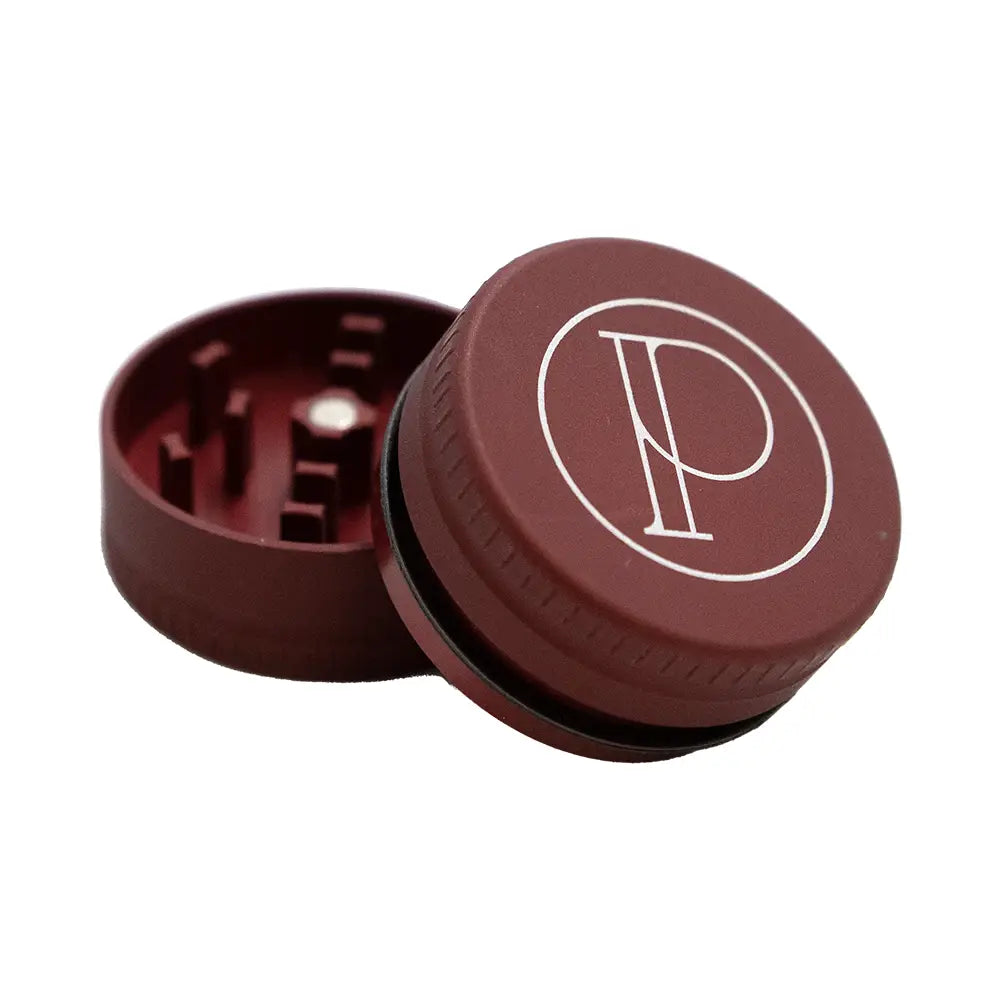 Prohibition Grinder - Square Tooth - 2-piece - 1.5’’ - MATTE RED