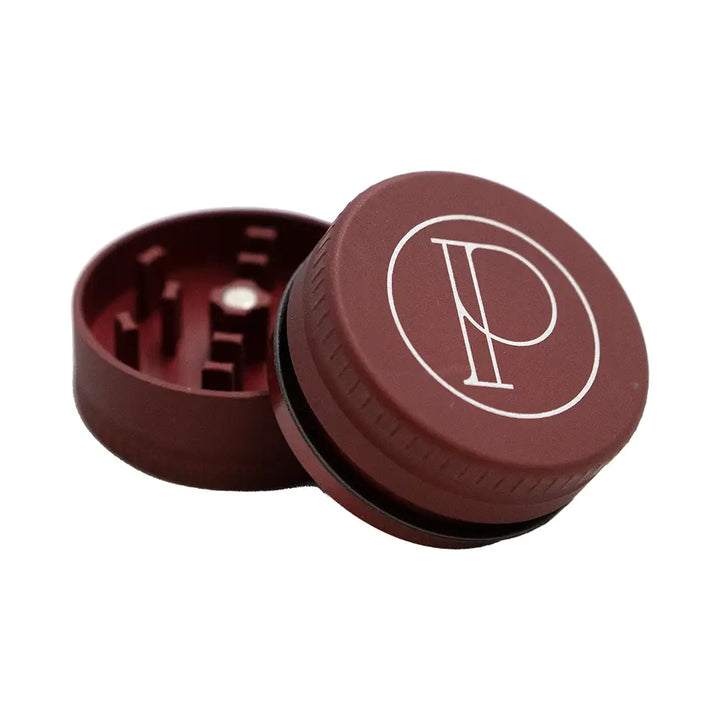 Prohibition Grinder - Square Tooth - 2-piece - 1.5’’ - MATTE RED