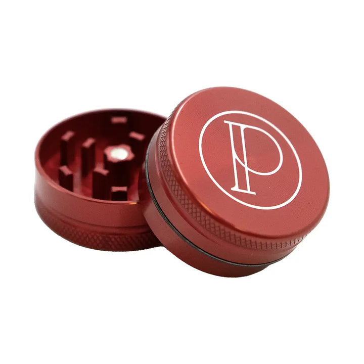 Prohibition Grinder - Square Tooth - 2-piece - 1.5’’ - RED