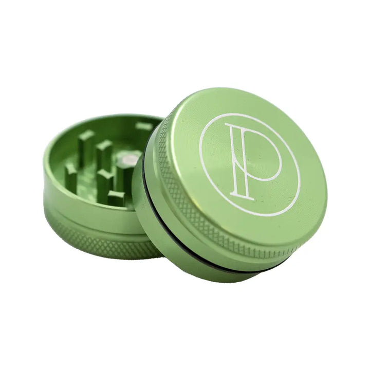 Prohibition Grinder - Square Tooth - 2-piece - 1.5’’ - SEA GREEN