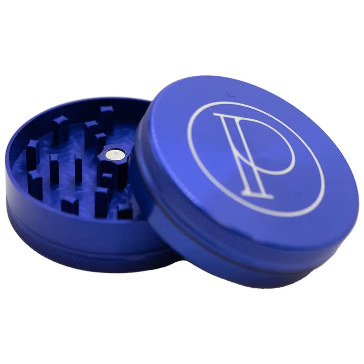 Prohibition Grinder - Square Tooth - 2-piece - 2.5’’ - BLUE