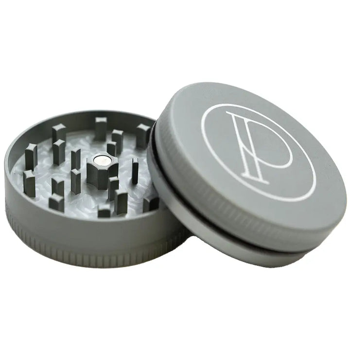 Prohibition Grinder - Square Tooth - 2-piece - 2.5’’ - MATTE GREY