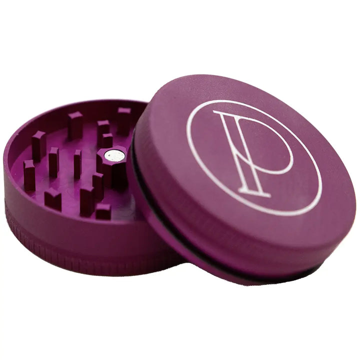 Prohibition Grinder - Square Tooth - 2-piece - 2.5’’ - MATTE PINK