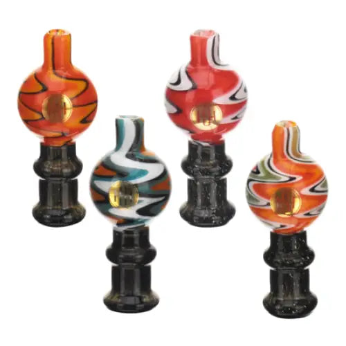 Puff Brands - High Society - Cosmic Glass Wig Wag Carb Caps - Random Color