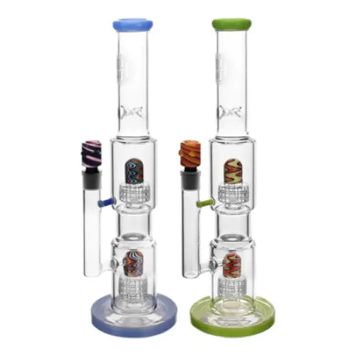Puff Brands - High Society - Gemini Premium Wig Wag Waterpipe - 16’’